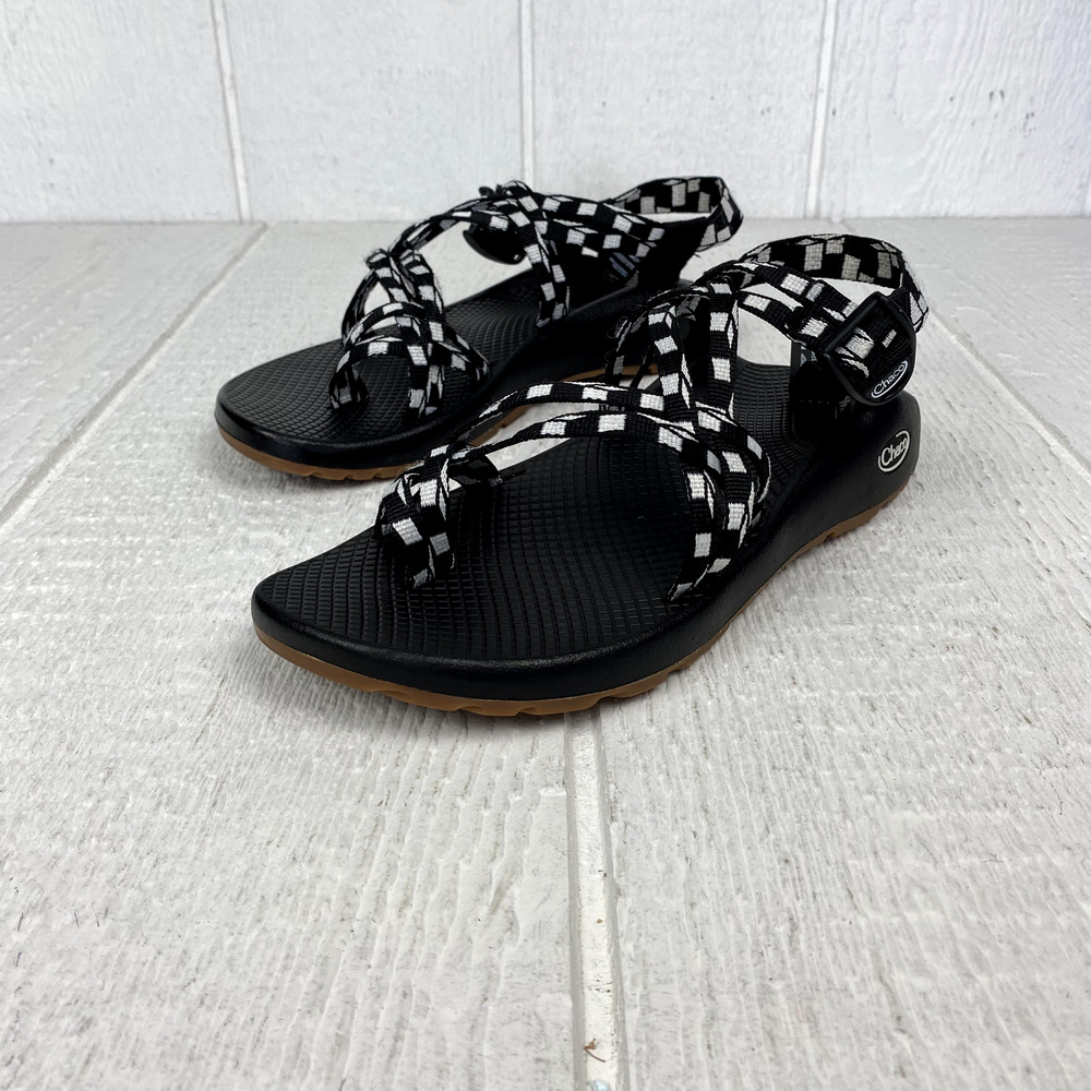 Chaco Sandals Womens ZX2 SZ 10 Classic Black White Hike Sports Water Outdoors - Picture 16 of 16